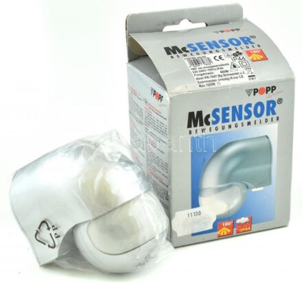 Mozgásérzékelő, 180 fokos szögben lát, eredeti dobozában