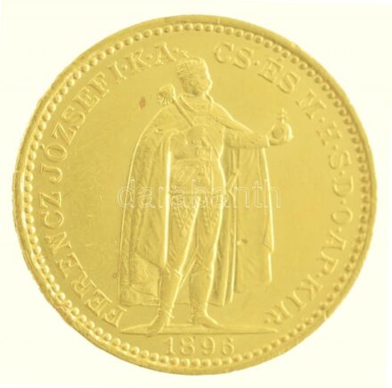 1896KB 20K Au 'Ferenc József' Körmöcbánya (6,78g/0.900) T:2 ph. Hungary 1896KB 20 Korona Au 'Franz Joseph' Kremnitz (6,78g/0.900) C:XF edge error Adamo K9, Krause KM#486