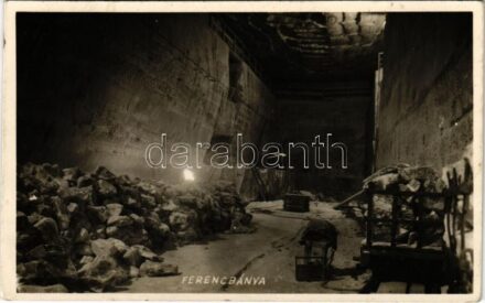 1940 Aknaszlatina, Akna Slatina, Slatinské Doly, Szolotvino, Solotvyno; Ferenc bánya, belső, oldalkamra / mine interior