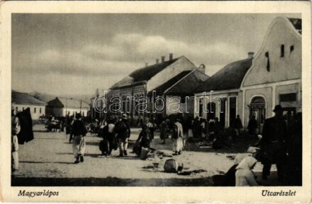 Magyarlápos, Magyar Lápos, Targu Lapus; utca, piac / street market