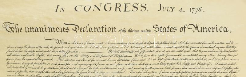 1776 Amerikai Függetlenségi Nyilatkozat REPRINT!, felcsavarva - Image 2