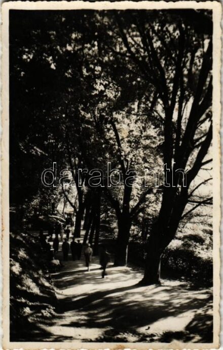 1937 Brassó, Kronstadt, Brasov; sétány / promenade (EK)