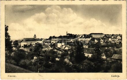 1943 Vasvár, látkép. Hangya kiadása (EK)