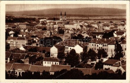 Szombathely, látkép zsinagógával (fa)