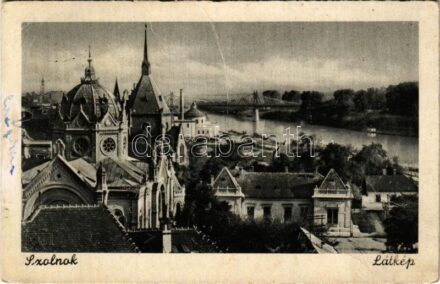 Szolnok, látkép, zsinagóga (fa)
