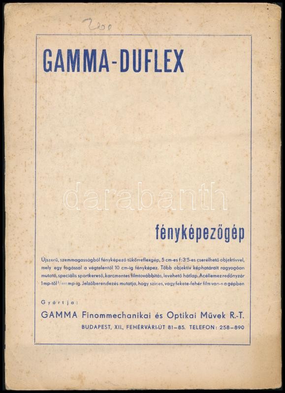 Magyar Amatőr Művészfényképezők Országos Szövetsége IX: Nemzetközi Kiállításának Katalógusa. 1947. Bp., Hollóssy nyomda. Kiadói papírkötésben