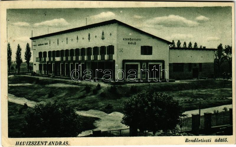 1942 Hévízszentandrás (Hévíz), Rendőrtiszti üdülő (vágott / cut)