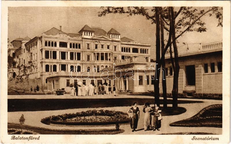 1927 Balatonfüred, szanatórium (EK)