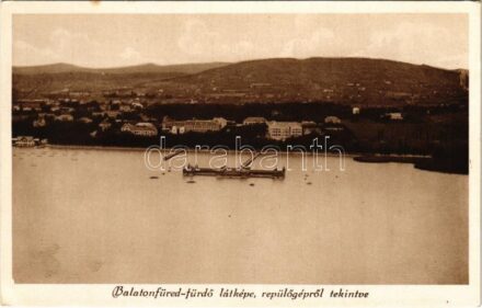 Balatonfüred, látkép repülőgépről tekintve (EK)