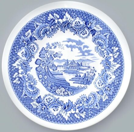 Veneto, Treviso, Fontebasso olasz matricás porcelán, mélytányér, jelzett, hibátlan, d:24cm