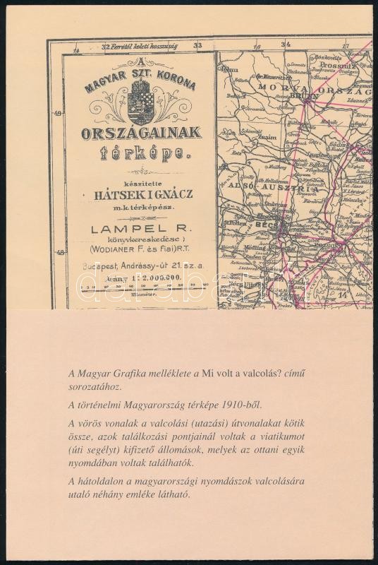 2000 Magyar Grafika XLIV. évfolyam 6. szám + Magyar Grafika melléklete (A Magyar Szent Korona Országainak térképe). - Image 2