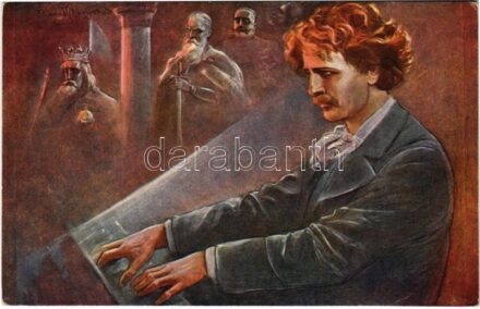 Improvisation / WWI Polish military art postcards. Frist Ser. 116/8. s: I.J. Paderewski