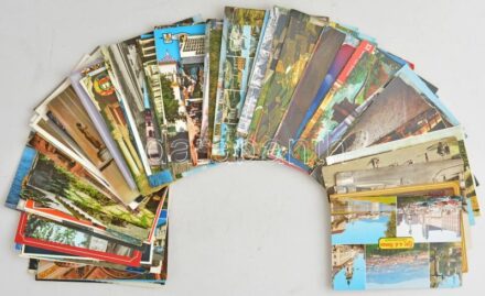 Kb. 100 db MODERN külföldi város képeslap / Cca. 100 modern town-view postcards from all over the world