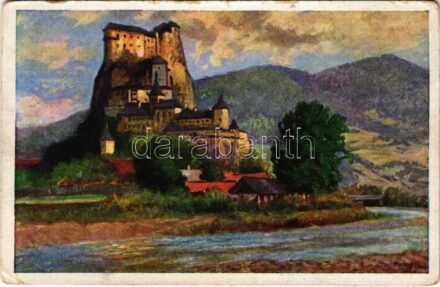 Árvaváralja, Oravsky Podzámok; Árva vára / Burg Orava / Oravsky zámok / castle s: E. Kosy (szakadások / tears)