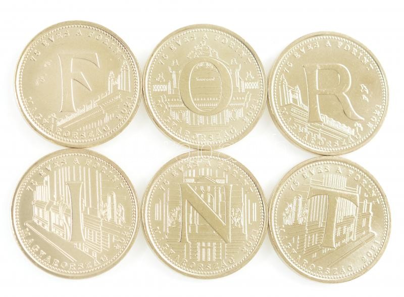 2021. 5Ft Cu-Ni-Zn '75 éves a Forint' (6xklf) T:1,1-