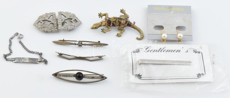 Vegyes bizsu tétel, bross fülbevaló, stb