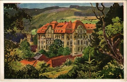 Trencsénteplic, Trencianske Teplice; Nagyszálloda / Grandhotel / spa, hotel s: E. Kosy (EK)