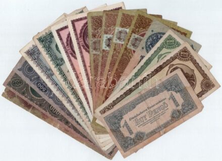 15db vegyes pengő bankjegy T:III,III-