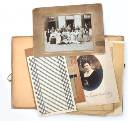 cca 1900 14 db nagy méretű tabló és portré fotó 30x40 cmig