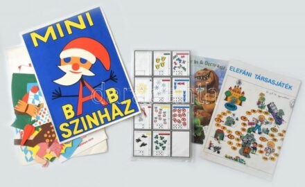 Mini bábszínház, kifestő, társasjáték
