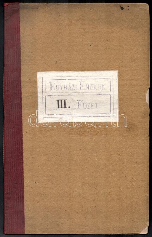Egyházi énekek, 2 db kézzel készített kottafüzet - Image 3