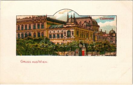 Wien, Vienna, Bécs; Universität / university. litho
