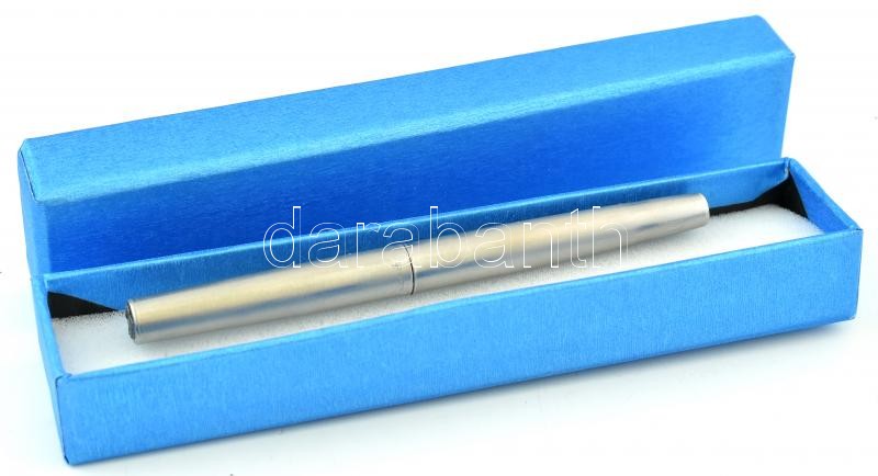 Parker fém töltőtoll, patronnal, működik, kupakján apró karcolásokkal, új díszdobozban, h: 12 cm - Image 2