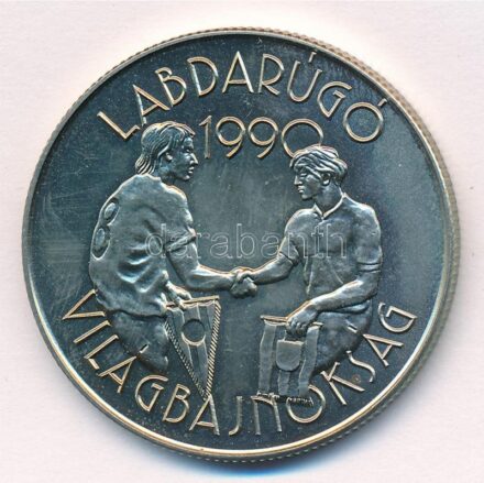 1989. 100Ft Cu-Ni-Zn 'Labdarúgó Világbajnokság - Kézfogás' T:1 Adamo EM107