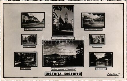 1940 Beszterce, Bistrita; Foto Sport + '1940 Beszterce visszatért' So. Stpl (EK)