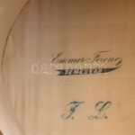 Régi cilinder, kefével, a cilinder belsején: Emmer Ferenc, Temesvár, 23x29x16,5 cm, kefe: 23,5 cm - Image 2