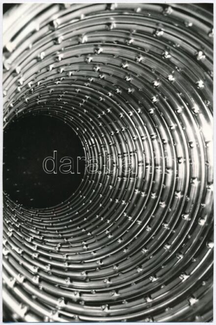 Ipari formák Wonke Rezső pecséttel jelzett vintage fotóművészeti alkotása 14x21 cm