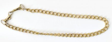 Fém zsebóralánc, kopott. 48cm