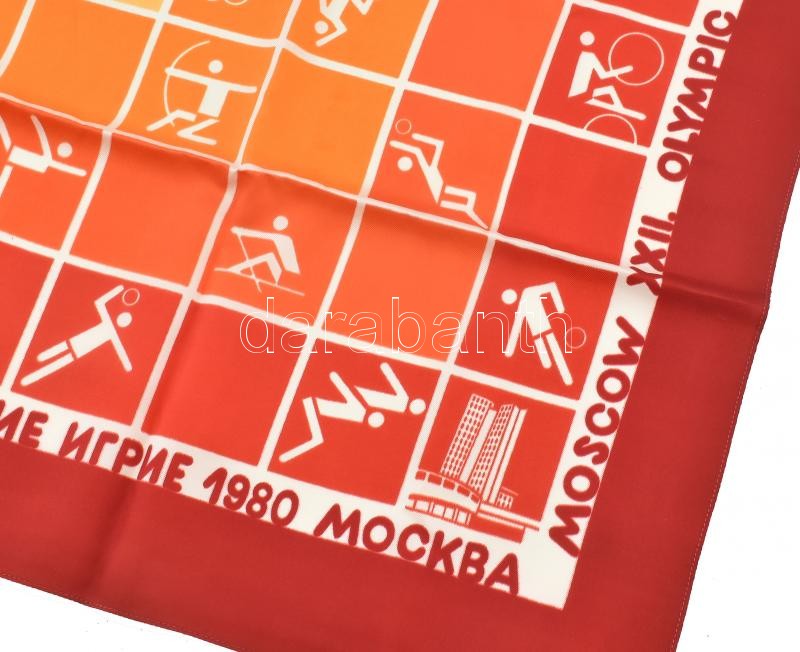 1980 moszkvai olimpia kendő 74x80cm - Image 2