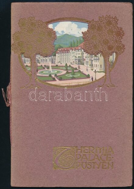 cca 1910 Hermia Palace Pöstyén, képekkel illusztrált prospektus, 19p