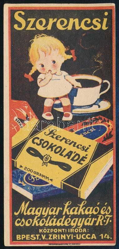 Szerencsi Magyar Kakaó- és Csokoládégyár számolócédula