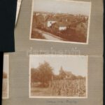 cca 1910 Révfülöp 3 db fotó albumlapon 11x8 cm