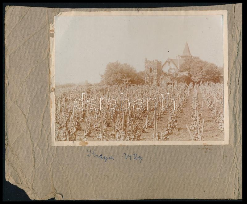 cca 1910 Révfülöp 3 db fotó albumlapon 11x8 cm - Image 2