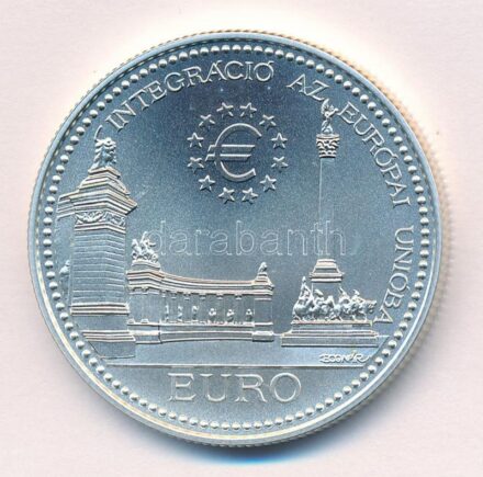 1998. 2000Ft Ag 'Integráció az EU-ba - EURO II' kapszulában, tanúsítvánnyal T:BU Adamo EM157