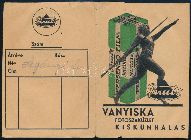 Vanyiska Fotószaküzlet Kiskunhalas fényképtartó boríték