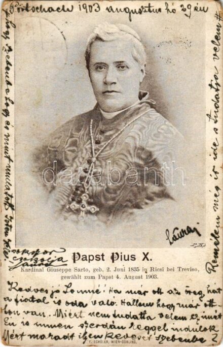 1903 Papst Pius X, Kardinal Giuseppe Sarto / Pope Pius X (Rb)