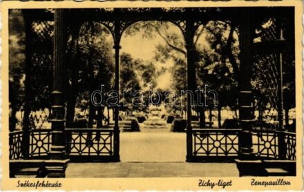 1942 Székesfehérvár, Zichy liget, zenepavilon (EK)