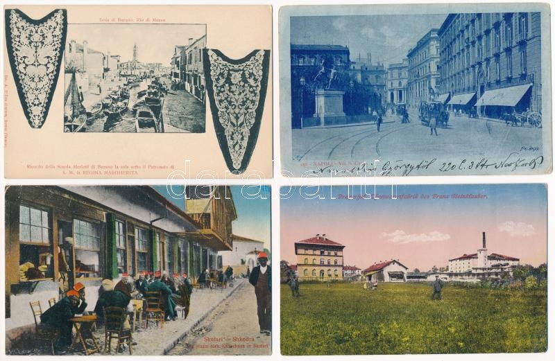 18 db RÉGI főleg külföldi város képeslap vegyes minőségben / 18 pre-1945 mostly European town-view postcards in mixed quality - Image 2