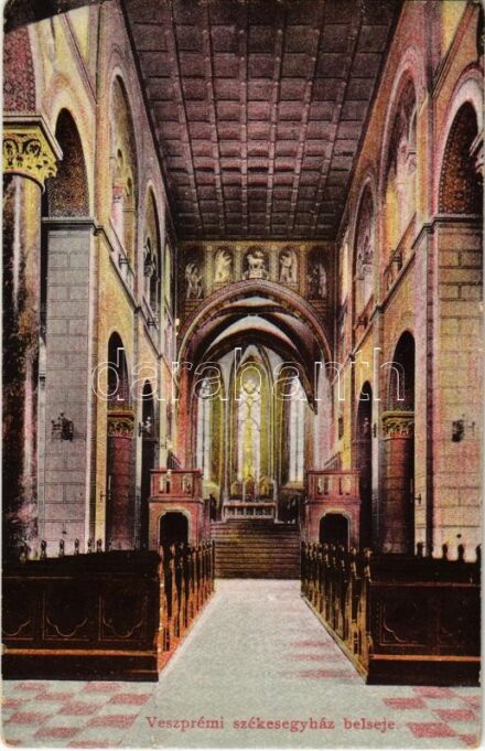 1928 Veszprém, székesegyház belseje