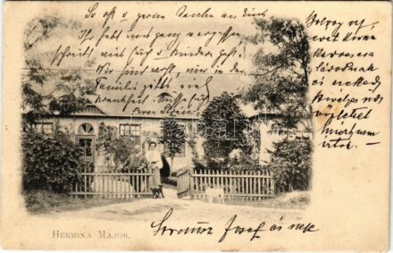 1906 Szécsény, Hermina Major kastély, Strausz József és neje (EK)