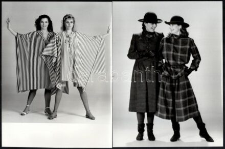 cca 1960-1980 Divatfotók, 6 db, 24×18 cm