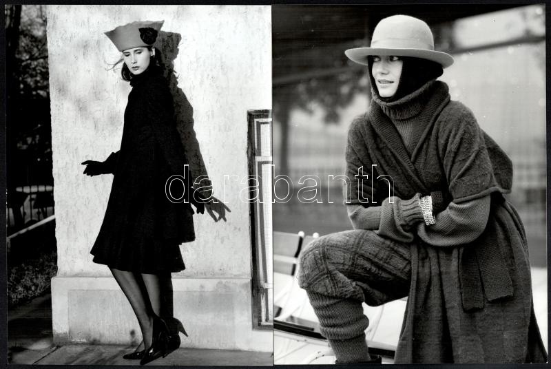 cca 1960-1980 Divatfotók, 6 db, 24×18 cm - Image 2