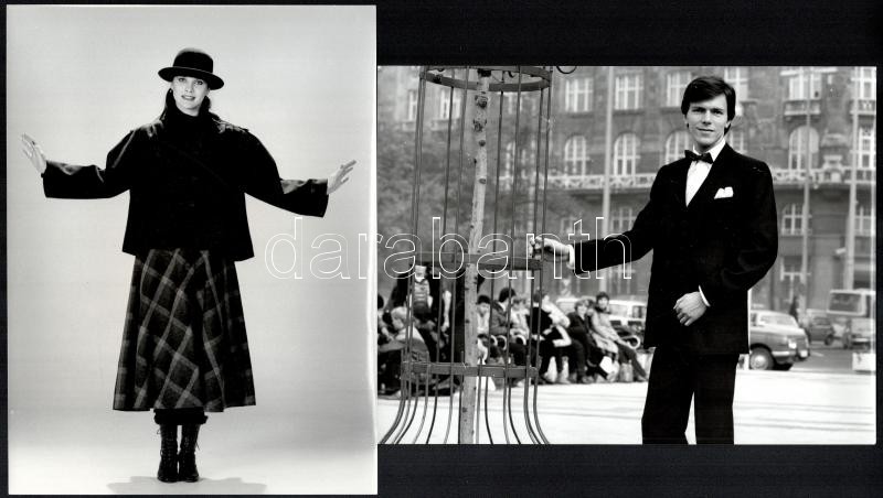 cca 1960-1980 Divatfotók, 6 db, 24×18 cm - Image 3