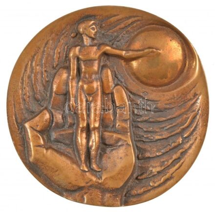Horváth János (1940-) 1981. '50 éves a Magyar Élettani Társaság' Br plakett (90mm) T:1- CS 917.