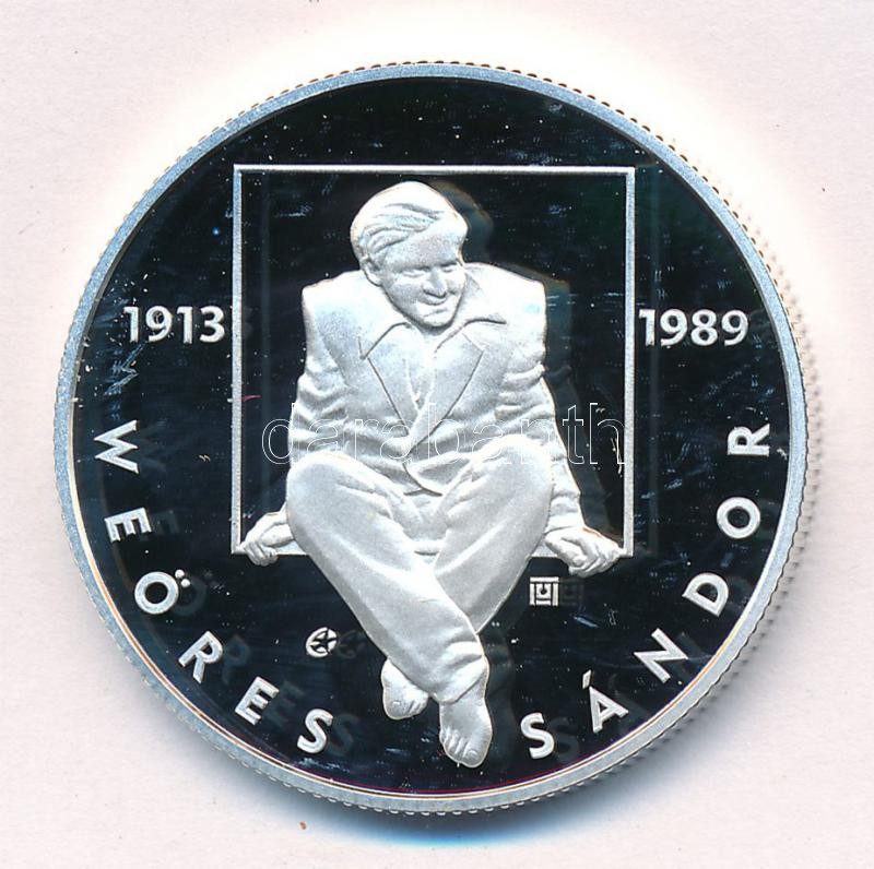 2013. 5000Ft Ag 'Weöres Sándor' kapszulában, tanúsítvánnyal T:PP Adamo EM257