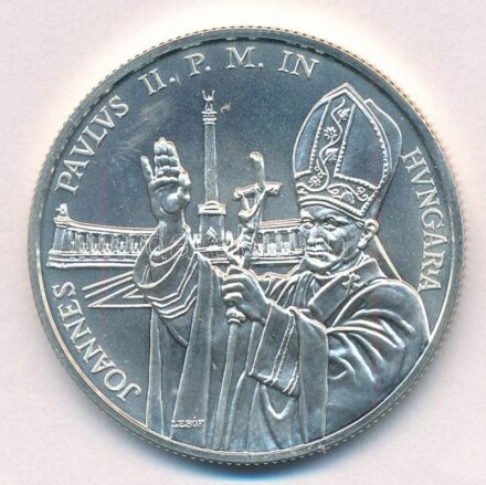 1991. 500Ft Ag 'II. János Pál pápa látogatása' kapszulában T:BU Adamo EM120
